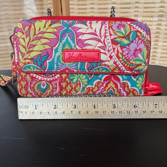 Vera Bradley Paisley in Paradise trifold wallet wristlet - Picture 8 of 10